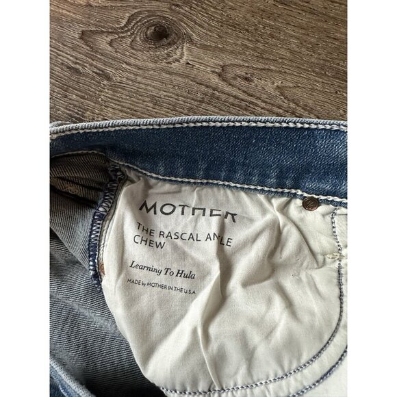 Mother The Rascal Ankle Chew Jeans In Learning To Hula Size 30 - Picture 4 of 9